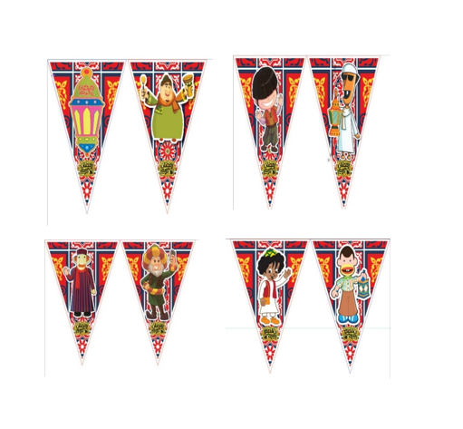 Ramadan Triangle Decorative Garland 5 Meters