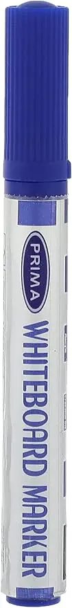 Prima white board marker erasable ink set of 12 pcs. - blue