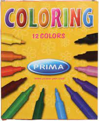 بريما الوان فلوماستر 12لون علبه  ايكو شرنك 12 قطعة