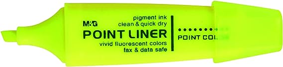 علبة قلم مظهر 12 قلم  فسفورى ام اند جي