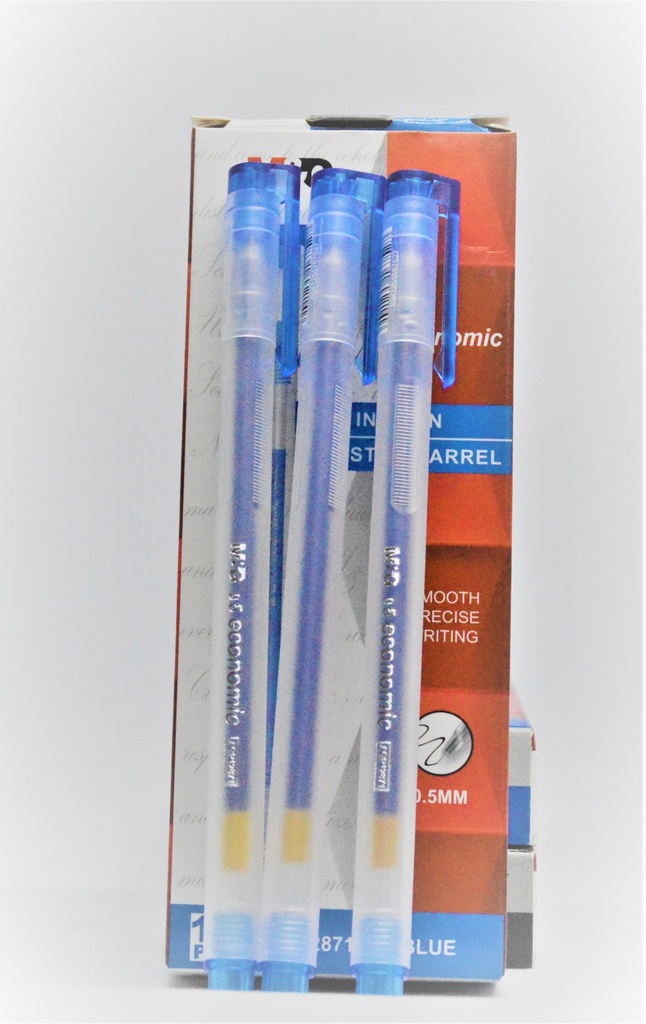 علبة قلم جل ازرق 12  قلم