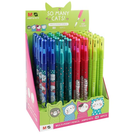 M&G Display Stand Pencil Multi 40 Piece AMPQ1675
