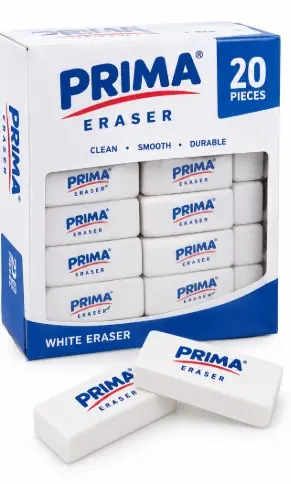 Prima Eraser 20 Pieces – White