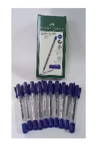 علبة 10 اقلام جاف فيبر كاستل 1001 ازرق 