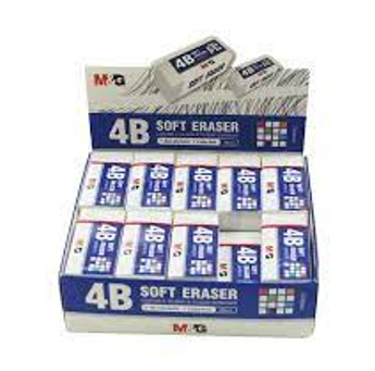 M&G Dozen Eraser White Rectangle 30 Piece