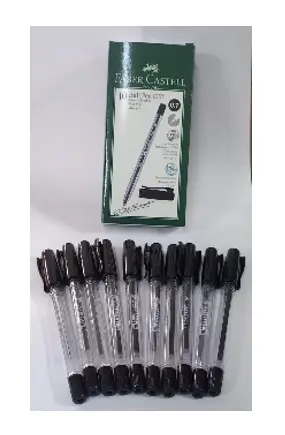 علبة 10 اقلام جاف فيبر كاستل 1001 اسود 