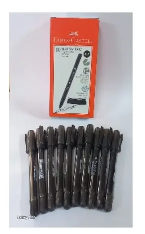علبة 10اقلام جاف فيبر كاستل 1002 اسود 