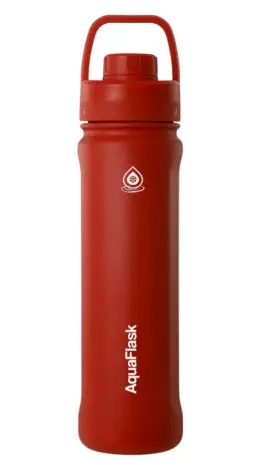 Aqua Flask Sports Water Bottle 650ml Cherry Red AF-T125