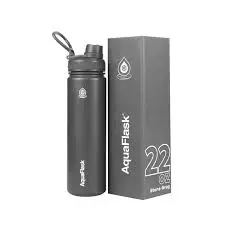 Aqua Flask Sports Water Bottle 650ml Stone Gray AF-T138