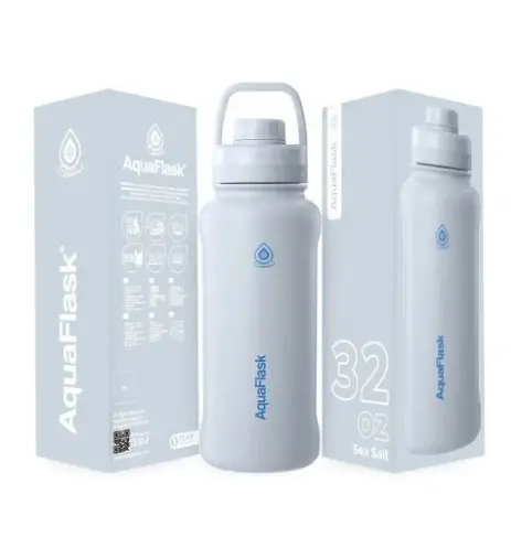 زجاجة مياه Aqua Flask سبورت 946 مل أبيض Arctic AF-V184
