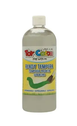 Italian Silver Washable Gouache Paint 1000ml