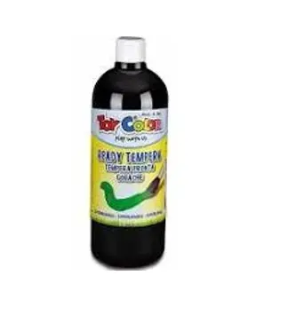 Italian Black Washable Gouache Paint 1000ml