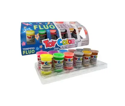 12 Colors Gouache Paint Set (6 Dark Colors + 6 Light Colors) with Brush