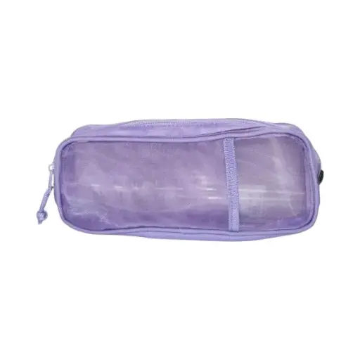 Lilac Mesh Pencil Case - Polyester PCP23021A