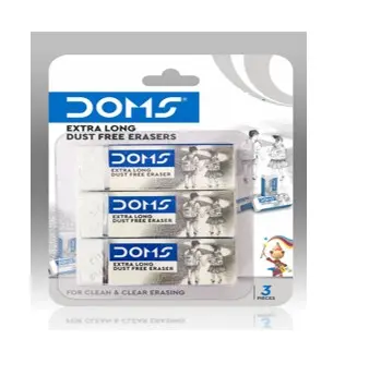 Doms Large Eraser Set – 3 Pieces on Card