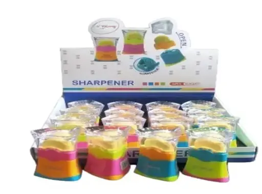Yalong 2-Hole Sharpener with Eraser & Transparent Cover