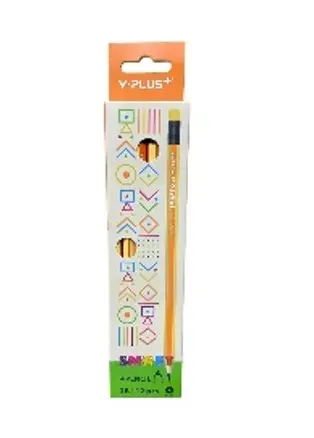 قلم رصاص Y-Plus SMART 2B مع استيكة برتقالي/أصفر - علبة 12 قلم PX250410