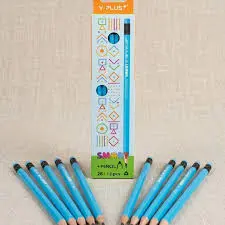 Y-Plus SMART 2B Pencil with Eraser Green/Blue - Box of 12 PX250420
