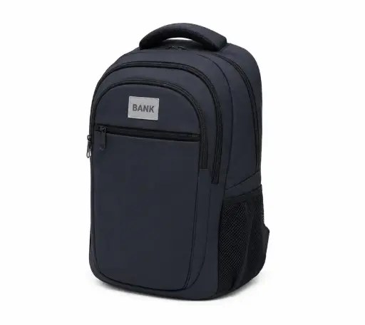 BANK Backpack Black 4-2BL