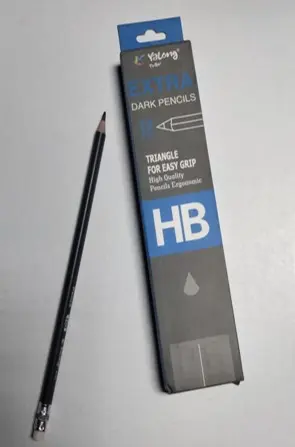 Yalong Graphite Pencils with Eraser Box of 12 Grey YL-97