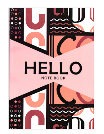 كشكول 80ورقه (Hello) غلاف بلاستيك لوكس  مقاس A4 