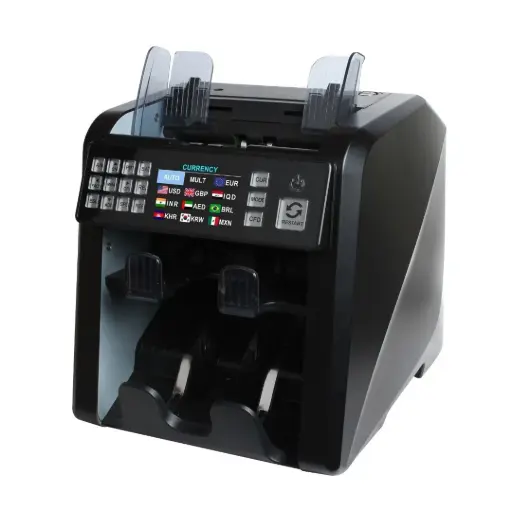 ماكينة عد النقود LG5000 MIX مع كشف التزوير – دعم 10 عملات