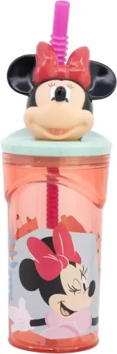 STOR 3D Figurine Tumbler Kids Water Bottle 360 ml - Minnie Mouse