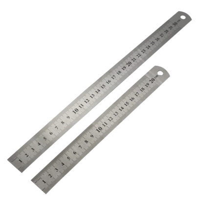 Ruler Metal 20 cm Dozen 20 Pieces