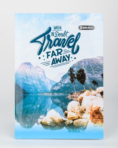 كشكول ايطالى كبير 80 ورقةشرنك غلاف اشكال 6 كشكول