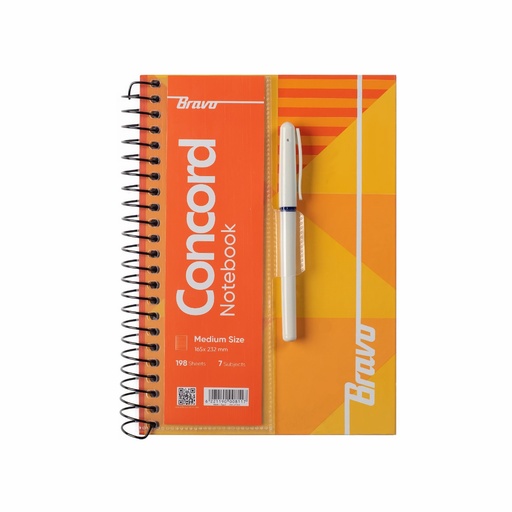Bravo Notebook New Concord Large198 SheetsSingle Piece