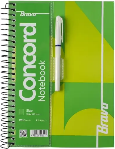 Bravo Notebook New Large198 Sheets Single Piece