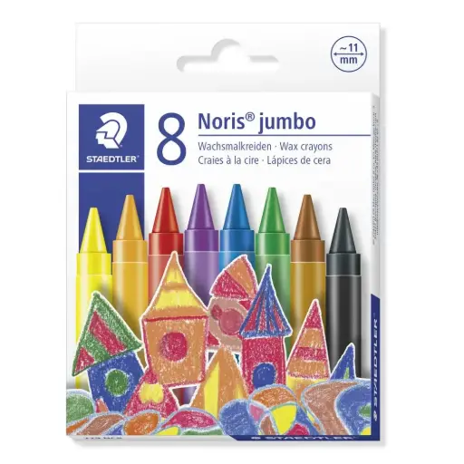 أقلام شمع ستدلر 8 colour jumbo