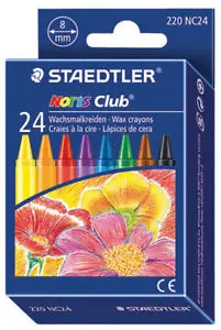 STAEDTLER Wax crayon 8mm 24pcs.box thiland