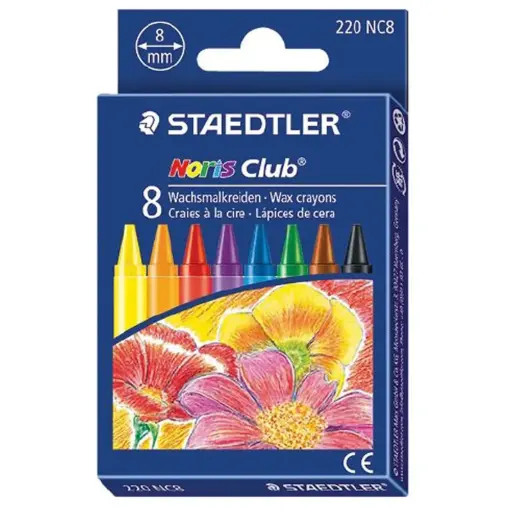 STAEDTLER Wax crayon 8mm 8pcs.box thiland