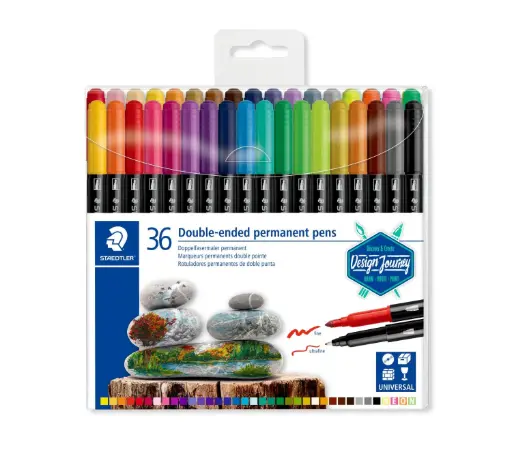 STAEDTLER Double-ended perm. Pens 36 pcs
