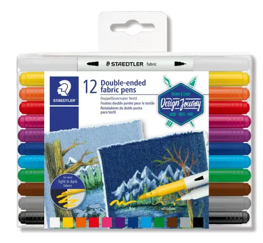 STAEDTLER Double-ended fabric pens 12 pcs
