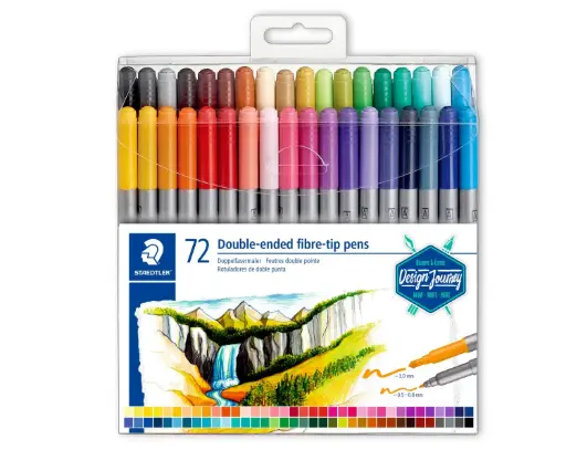 STAEDTLER Double-ended fibre-tip pens 72pcs