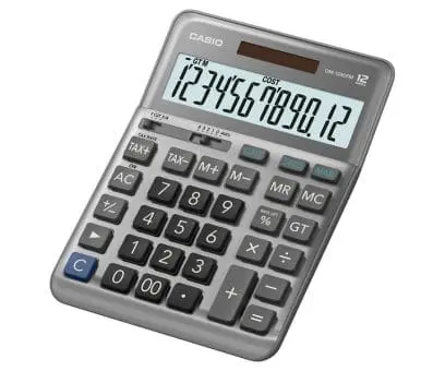 Casio Practical Calculator DM-1200FM-W-DP