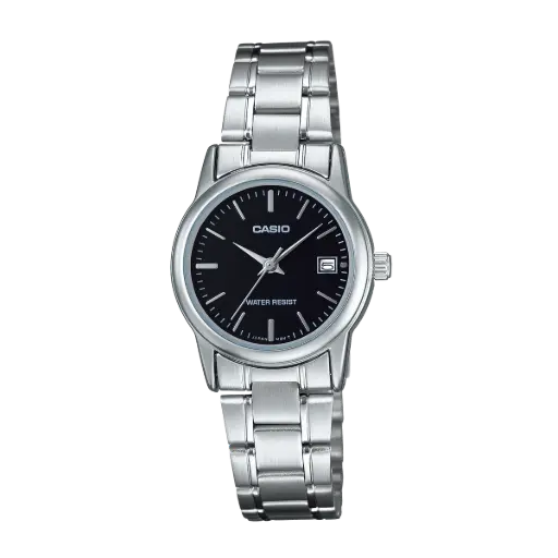 Casio Stainless Steel Triple-Fold Clasp Watch LTP-V002D-1AUDF