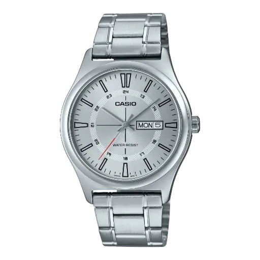 Casio Stainless Steel Triple-Fold Clasp Watch MTP-V006D-7CUDF