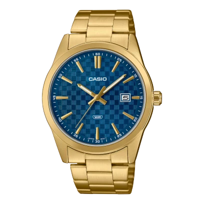 Casio Stainless Steel Triple-Fold Clasp Watch MTP-VD03G-2AUDF