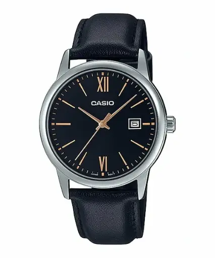 Casio Leather Band Watch MTP-V002L-1B3UDF