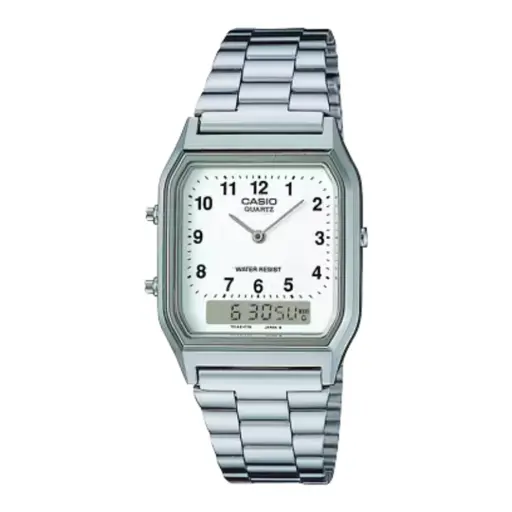 Casio Stainless Steel Adjustable Clasp Watch AQ-230A-7BMQ