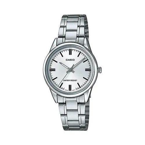 Casio Stainless Steel Triple-Fold Clasp Watch LTP-V005D-7AUDF