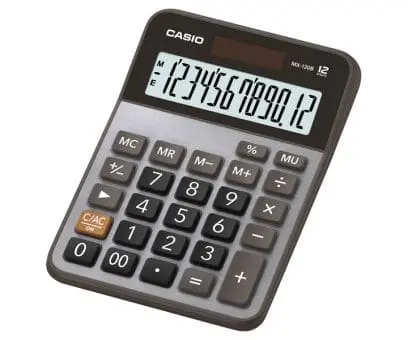 Casio Basic Calculator MX-120B-W-DC