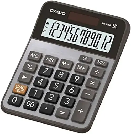Casio MX-120B-W-DC Basic Calculator