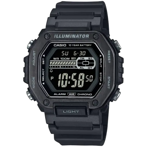 Casio Resin Band Watch MWD-110HB-1BVDF