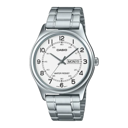 Casio Stainless Steel Triple-Fold Clasp Watch MTP-V006D-7B2UDF