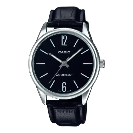 ساعة كاسيو بسوار جلد موديل MTP-V005L-1BUDF