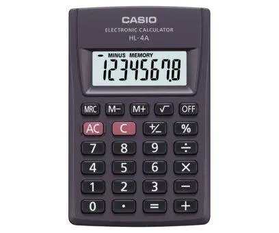 Casio Practical Calculator HL-4A-W-DP